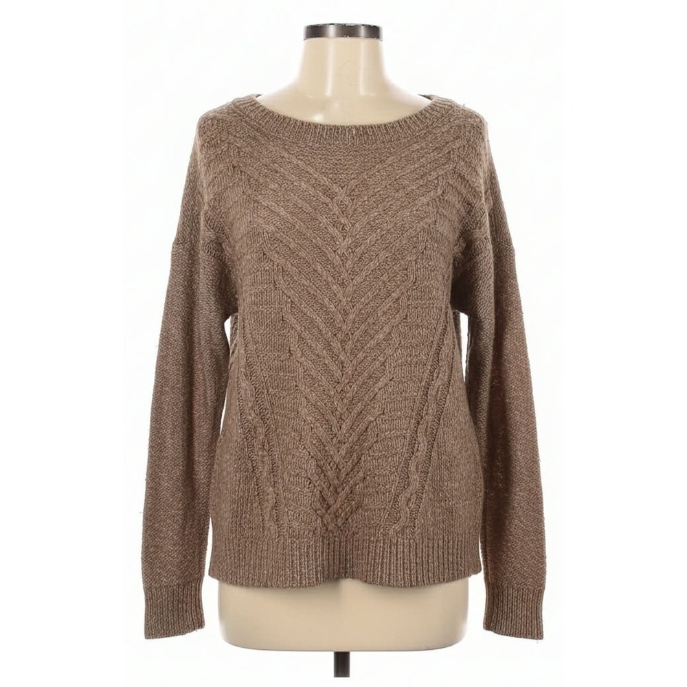 American Eagle‎ Cable Knit Sweater Small Oversized Chunky Preppy wool blend